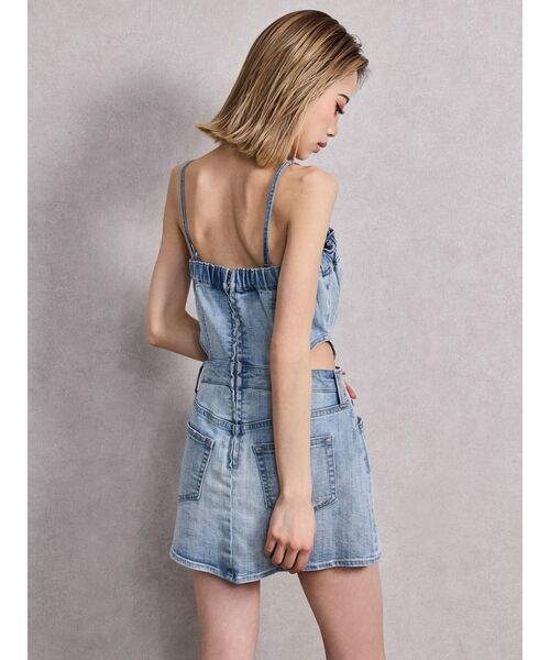 セール】GD MOLD SIDE OPENスカートライクデニムワンピース