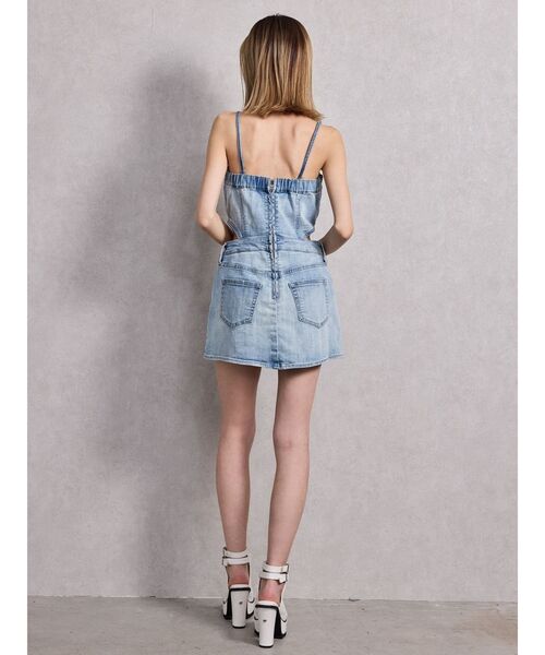 GYDA（ジェイダ）の「GD MOLD SIDE OPENスカートライクデニムワンピース（ワンピース・レディース・ライトブルー/インディゴブルー・SMALL/MEDIUM）」の10枚目の写真