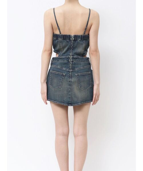 GYDA（ジェイダ）の「GD MOLD SIDE OPENスカートライクデニムワンピース（ワンピース・レディース・ライトブルー/インディゴブルー・SMALL/MEDIUM）」の14枚目の写真