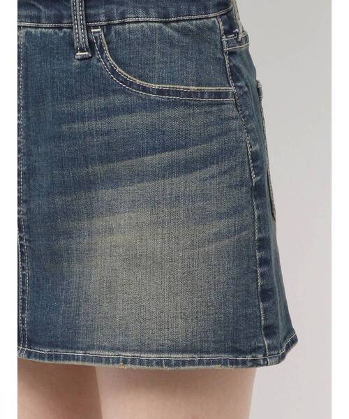 セール】GD MOLD SIDE OPENスカートライクデニムワンピース