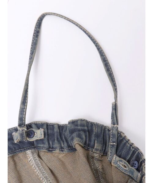 GYDA（ジェイダ）の「GD MOLD SIDE OPENスカートライクデニムワンピース（ワンピース・レディース・ライトブルー/インディゴブルー・SMALL/MEDIUM）」の21枚目の写真