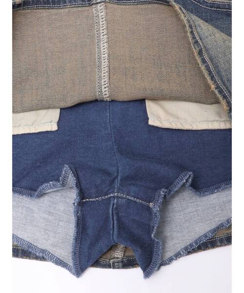 GYDA（ジェイダ）の「GD MOLD SIDE OPENスカートライクデニムワンピース（ワンピース・レディース・ライトブルー/インディゴブルー・SMALL/MEDIUM）」の22枚目の写真