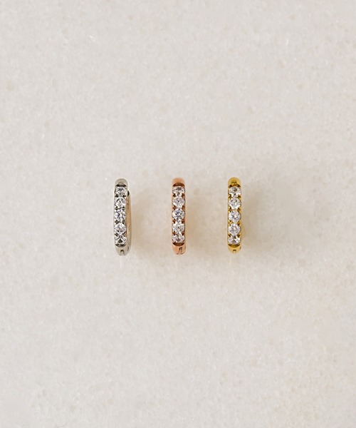 muku(ムク)の「PIERCE/ZIRCONIA LINE(ピアス(両耳用)・レディース・シルバー/ゴールド/シャンパン・FREE)」の21枚目の写真