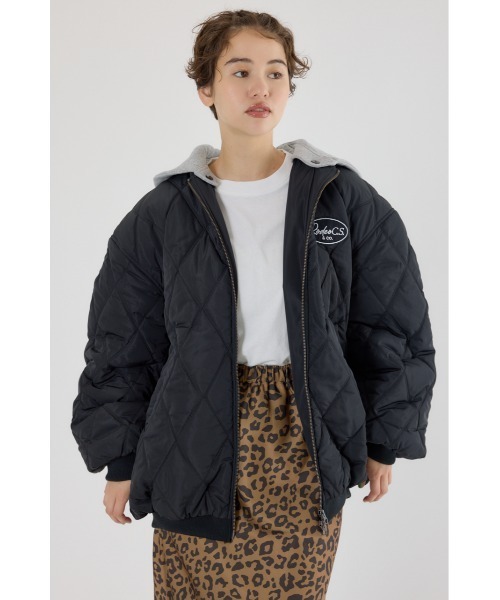 キルティングフードブルゾン（ブルゾン）｜RODEO CROWNS WIDE BOWL