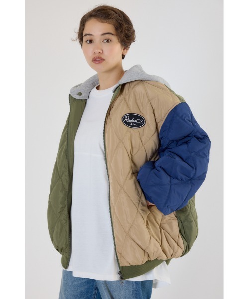 キルティングフードブルゾン（ブルゾン）｜RODEO CROWNS WIDE BOWL