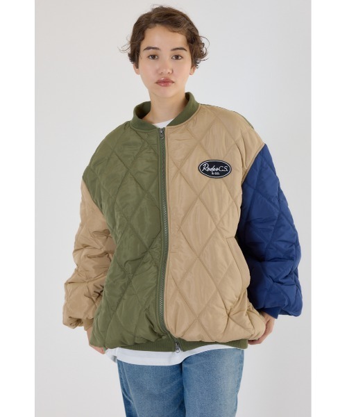 キルティングフードブルゾン（ブルゾン）｜RODEO CROWNS WIDE BOWL