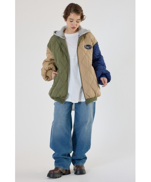 キルティングフードブルゾン（ブルゾン）｜RODEO CROWNS WIDE BOWL