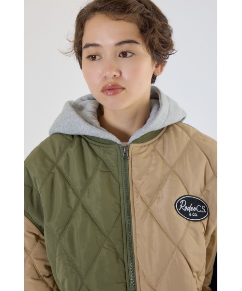 セール】キルティングフードブルゾン（ブルゾン）｜RODEO CROWNS WIDE
