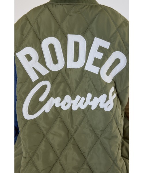 RODEO CROWNS WIDE BOWL（ロデオクラウンズワイドボウル）の「キルティングフードブルゾン（ブルゾン・レディース・ブラック/ベージュ/オフホワイト/マルチ・FREE）」の6枚目の写真