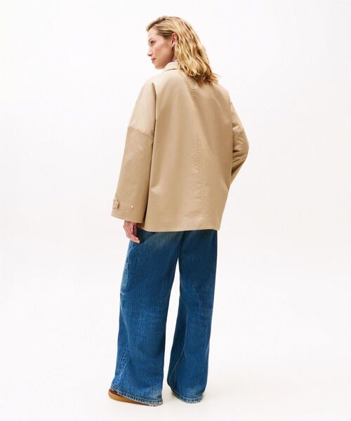 TOMMY HILFIGER(トミーヒルフィガー)の「コットンブレンドリラックスジャケット(ブルゾン・レディース・ベージュ・S-M/S/XS)」の5枚目の写真
