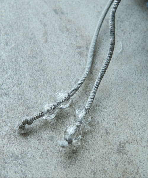 bulle de savon（ビュルデサボン）の「踊るはなジャカード 巾着バッグ（ハンドバッグ・レディース・チャコールグレー/キナリ・FREE）」の12枚目の写真