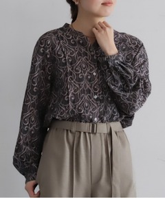 NOMBRE IMPAIR ハイネック　ブラウス NOMBRE IMPAIR - back cloth flower ハイネックブラウス - Sheth