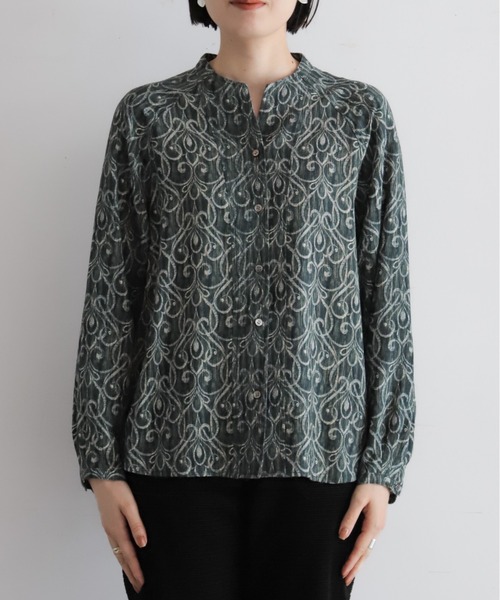 セール】フェザードアラベスクPT スキッパーブラウス（シャツ/ブラウス