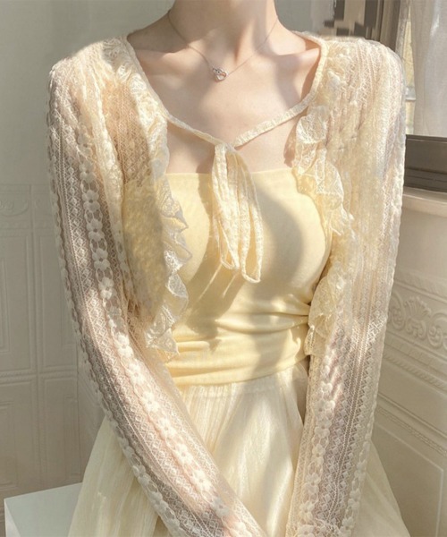 アッカドゥーエ　レースボレロカーディガン レースボレロカーディガン | DOUDOU(ドゥドゥ)レディース | PAL CLOSET