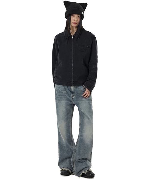 OY(オーワイ)の「『OY/オーワイ』WASHED PATCH WORK JACKET/ウォッシュドパッチワークジャケット(その他アウター・レディース・ブラック・L)」の5枚目の写真