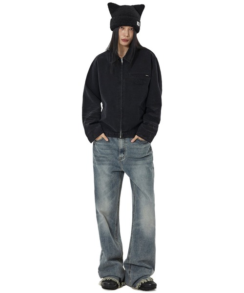 OY(オーワイ)の「『OY/オーワイ』WASHED PATCH WORK JACKET/ウォッシュドパッチワークジャケット(その他アウター・レディース・ブラック・L)」の6枚目の写真