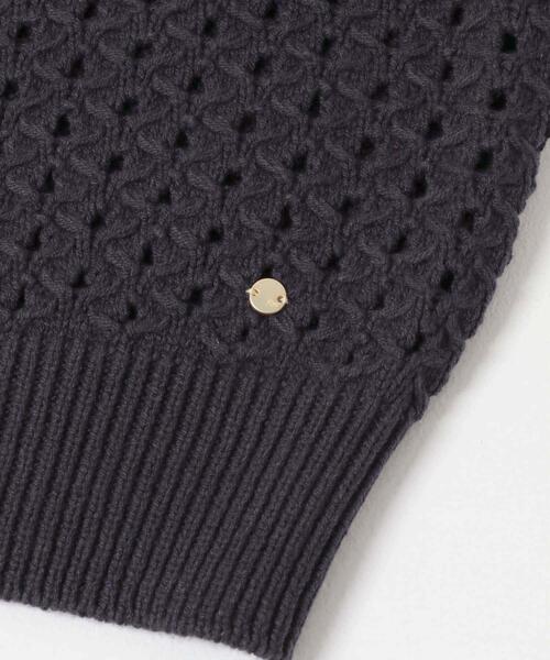 F by ROSSO（エフバイロッソ）の「F by ROSSO　柄編みZIPカーディガン（カーディガン/ボレロ・レディース・レッド/ネイビー/ホワイト系その他・FREE）」の11枚目の写真