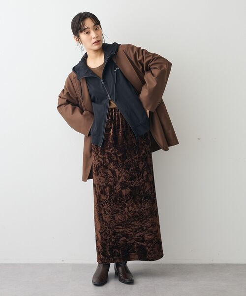 CRAFT STANDARD BOUTIQUE（クラフトスタンダードブティック）の「ダブルオーバーサイズジャケット（テーラードジャケット・レディース・ブラウン/チャコールグレー・FREE）」の10枚目の写真