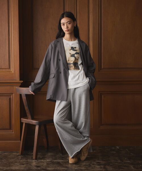 CRAFT STANDARD BOUTIQUE（クラフトスタンダードブティック）の「ダブルオーバーサイズジャケット（テーラードジャケット・レディース・ブラウン/チャコールグレー・FREE）」の18枚目の写真