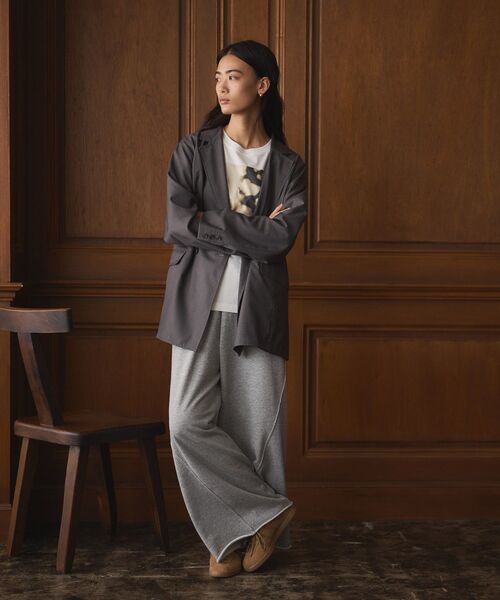 CRAFT STANDARD BOUTIQUE（クラフトスタンダードブティック）の「ダブルオーバーサイズジャケット（テーラードジャケット・レディース・ブラウン/チャコールグレー・FREE）」の19枚目の写真