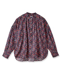 リバティプリントフリルブラウス