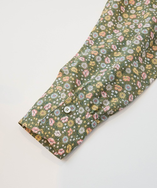 LA MARINE FRANCAISE（マリン フランセーズ）の「リバティプリントフリルブラウス（シャツ/ブラウス・レディース・ブラウン/グリーン/チャコールグレー・FREE）」の7枚目の写真