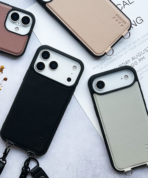 NANO universe（ナノユニバース）の「iPhone17 iPhone17Pro iPhone17ProMax iPhoneAir ナノユニバース MagSafe対応背面/ショルダーストラップ（スマホケース/カバー・レディース・ベージュ/ブラウン/グレー/ブラック・iPhone 17 Pro Max/iPhone Air/iPhone 17/iPhone 17 Pro）」の2枚目の写真