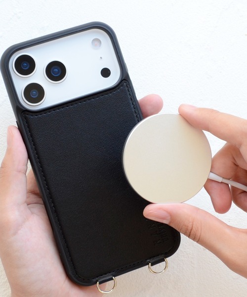 NANO universe（ナノユニバース）の「iPhone17 iPhone17Pro iPhone17ProMax iPhoneAir ナノユニバース MagSafe対応背面/ショルダーストラップ（スマホケース/カバー・レディース・ベージュ/ブラウン/グレー/ブラック・iPhone 17 Pro Max/iPhone Air/iPhone 17/iPhone 17 Pro）」の9枚目の写真