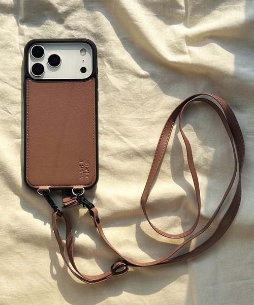 NANO universe（ナノユニバース）の「iPhone17 iPhone17Pro iPhone17ProMax iPhoneAir ナノユニバース MagSafe対応背面/ショルダーストラップ（スマホケース/カバー・レディース・ベージュ/ブラウン/グレー/ブラック・iPhone 17 Pro Max/iPhone Air/iPhone 17/iPhone 17 Pro）」の17枚目の写真