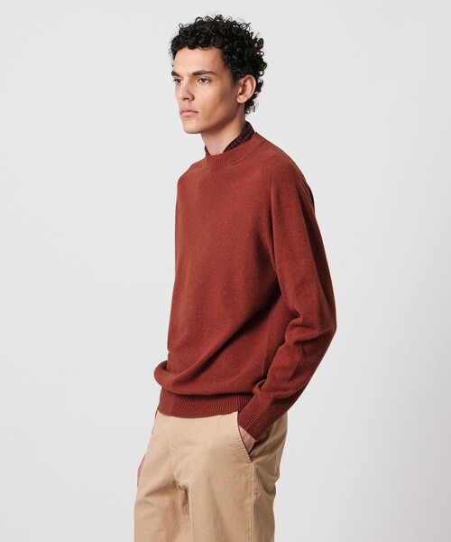 SOVEREIGN（ソブリン）の「＜SOVEREIGN＞ ホールガーメント クルーネック ニット（ニット/セーター・メンズ・ダークオレンジ/ベージュ/パープル/ロイヤルブルー・M/L/S）」の4枚目の写真