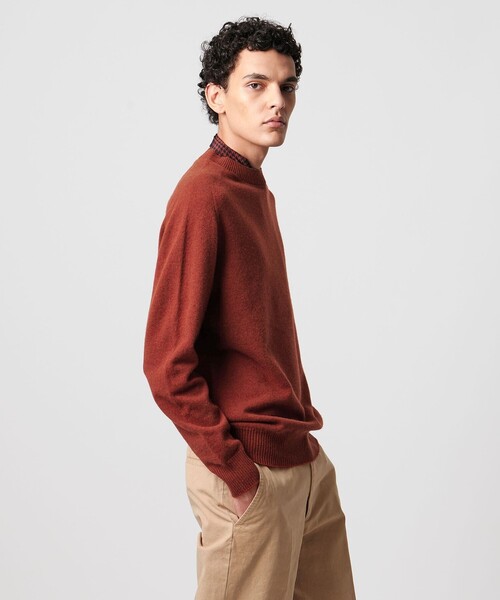 SOVEREIGN（ソブリン）の「＜SOVEREIGN＞ ホールガーメント クルーネック ニット（ニット/セーター・メンズ・ダークオレンジ/ベージュ/パープル/ロイヤルブルー・M/L/S）」の6枚目の写真