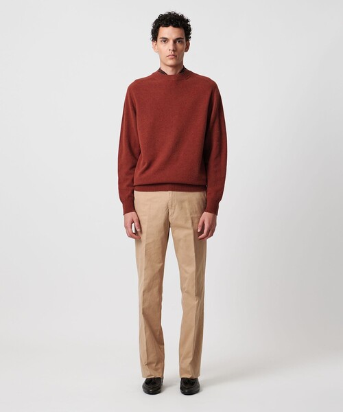 SOVEREIGN（ソブリン）の「＜SOVEREIGN＞ ホールガーメント クルーネック ニット（ニット/セーター・メンズ・ダークオレンジ/ベージュ/パープル/ロイヤルブルー・M/L/S）」の8枚目の写真