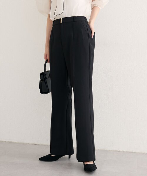 natural couture（ナチュラルクチュール）の「〈osono〉ハイウエスト美フレアパンツ（その他パンツ・レディース・ブラック/ブラウン/チャコールグレー・LARGE/MEDIUM/SMALL）」の18枚目の写真