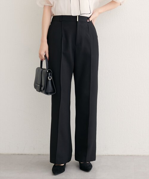 natural couture（ナチュラルクチュール）の「〈osono〉ハイウエスト美フレアパンツ（その他パンツ・レディース・ブラック/ブラウン/チャコールグレー・LARGE/MEDIUM/SMALL）」の19枚目の写真