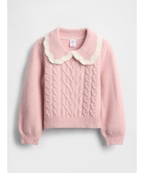 GAP(ギャップ)の「CashSoft カシミヤタッチ 襟付きセーター (幼児・ベビー)(ニット/セーター・キッズ・アイボリー/ライトグレー/ピンク/パープル・70cm/80cm/90cm/95cm/100cm/105cm/110cm)」の7枚目の写真