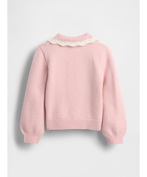GAP(ギャップ)の「CashSoft カシミヤタッチ 襟付きセーター (幼児・ベビー)(ニット/セーター・キッズ・アイボリー/ライトグレー/ピンク/パープル・70cm/80cm/90cm/95cm/100cm/105cm/110cm)」の11枚目の写真