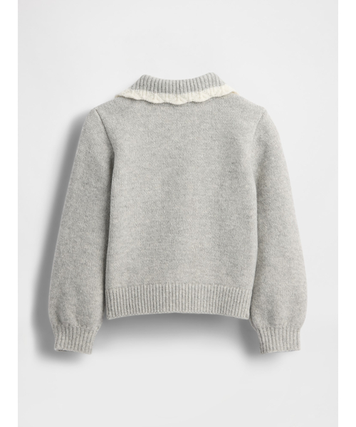 GAP(ギャップ)の「CashSoft カシミヤタッチ 襟付きセーター (幼児・ベビー)(ニット/セーター・キッズ・アイボリー/ライトグレー/ピンク/パープル・70cm/80cm/90cm/95cm/100cm/105cm/110cm)」の12枚目の写真