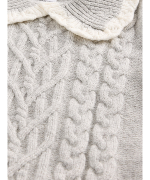 GAP(ギャップ)の「CashSoft カシミヤタッチ 襟付きセーター (幼児・ベビー)(ニット/セーター・キッズ・アイボリー/ライトグレー/ピンク/パープル・70cm/80cm/90cm/95cm/100cm/105cm/110cm)」の13枚目の写真