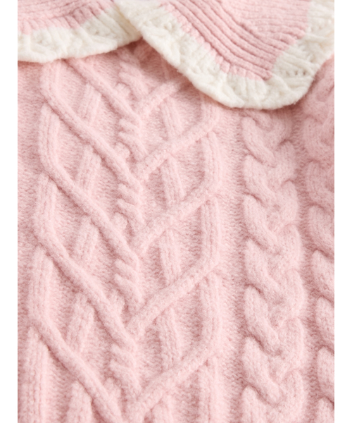 GAP(ギャップ)の「CashSoft カシミヤタッチ 襟付きセーター (幼児・ベビー)(ニット/セーター・キッズ・アイボリー/ライトグレー/ピンク/パープル・70cm/80cm/90cm/95cm/100cm/105cm/110cm)」の15枚目の写真