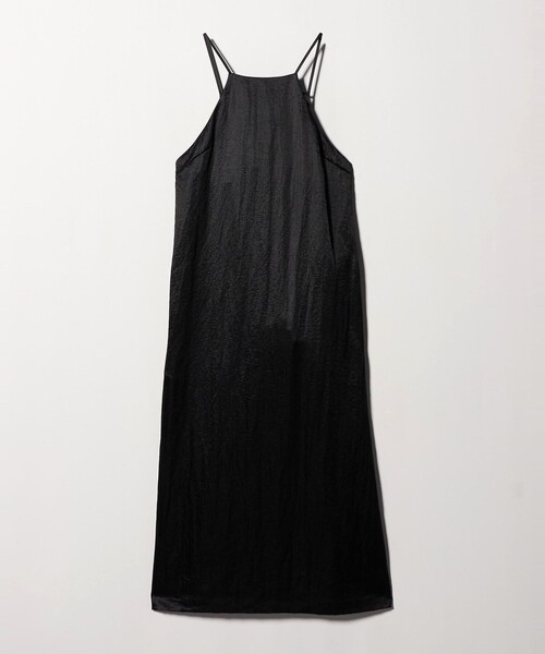 6（ロク）の「＜6(ROKU)＞ナイロンサテン ワンピース（ワンピース・レディース・ブラック/オフホワイト・36/38）」の18枚目の写真