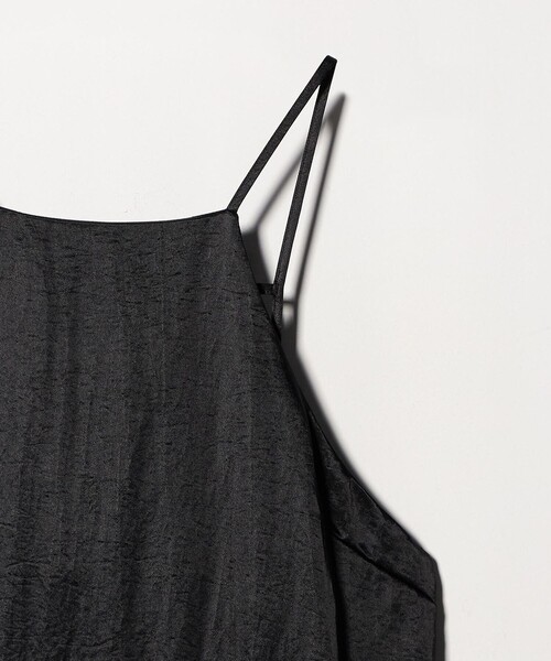 6（ロク）の「＜6(ROKU)＞ナイロンサテン ワンピース（ワンピース・レディース・ブラック/オフホワイト・36/38）」の13枚目の写真