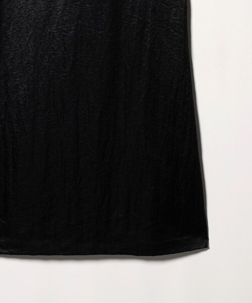 6（ロク）の「＜6(ROKU)＞ナイロンサテン ワンピース（ワンピース・レディース・ブラック/オフホワイト・36/38）」の14枚目の写真