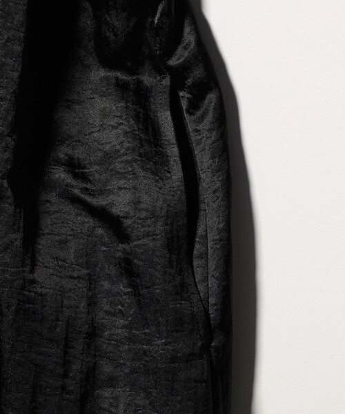 6（ロク）の「＜6(ROKU)＞ナイロンサテン ワンピース（ワンピース・レディース・ブラック/オフホワイト・36/38）」の15枚目の写真