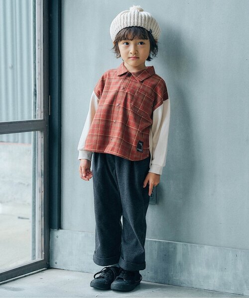 Ampersand(アンパサンド)の「梵天付きモールニットベレー帽(ハンチング/ベレー帽・キッズ・キャメル/ブラック/アイボリー・44/46/50/54/58)」の9枚目の写真