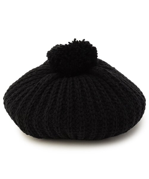 Ampersand(アンパサンド)の「梵天付きモールニットベレー帽(ハンチング/ベレー帽・キッズ・キャメル/ブラック/アイボリー・44/46/50/54/58)」の11枚目の写真