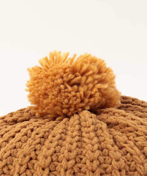 Ampersand(アンパサンド)の「梵天付きモールニットベレー帽(ハンチング/ベレー帽・キッズ・キャメル/ブラック/アイボリー・44/46/50/54/58)」の5枚目の写真