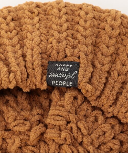 Ampersand(アンパサンド)の「梵天付きモールニットベレー帽(ハンチング/ベレー帽・キッズ・キャメル/ブラック/アイボリー・44/46/50/54/58)」の6枚目の写真