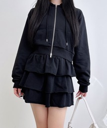 INGNI | スウェットフリルスカパン(セットアップ対応)(スカート)