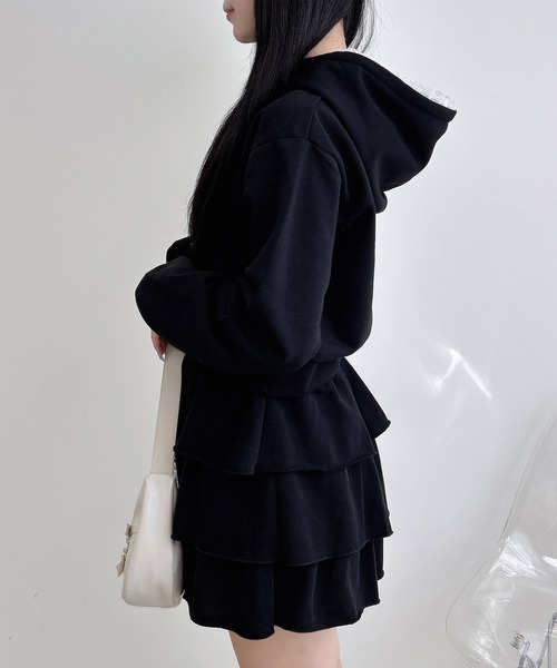 INGNI（イング）の「スウェットフリルスカパン(セットアップ対応)（スカート・レディース・グレー/ブラック/オートミール・FREE）」の16枚目の写真