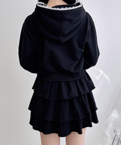 INGNI（イング）の「スウェットフリルスカパン(セットアップ対応)（スカート・レディース・グレー/ブラック/オートミール・FREE）」の17枚目の写真